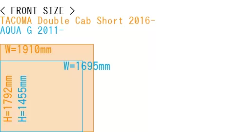 #TACOMA Double Cab Short 2016- + AQUA G 2011-